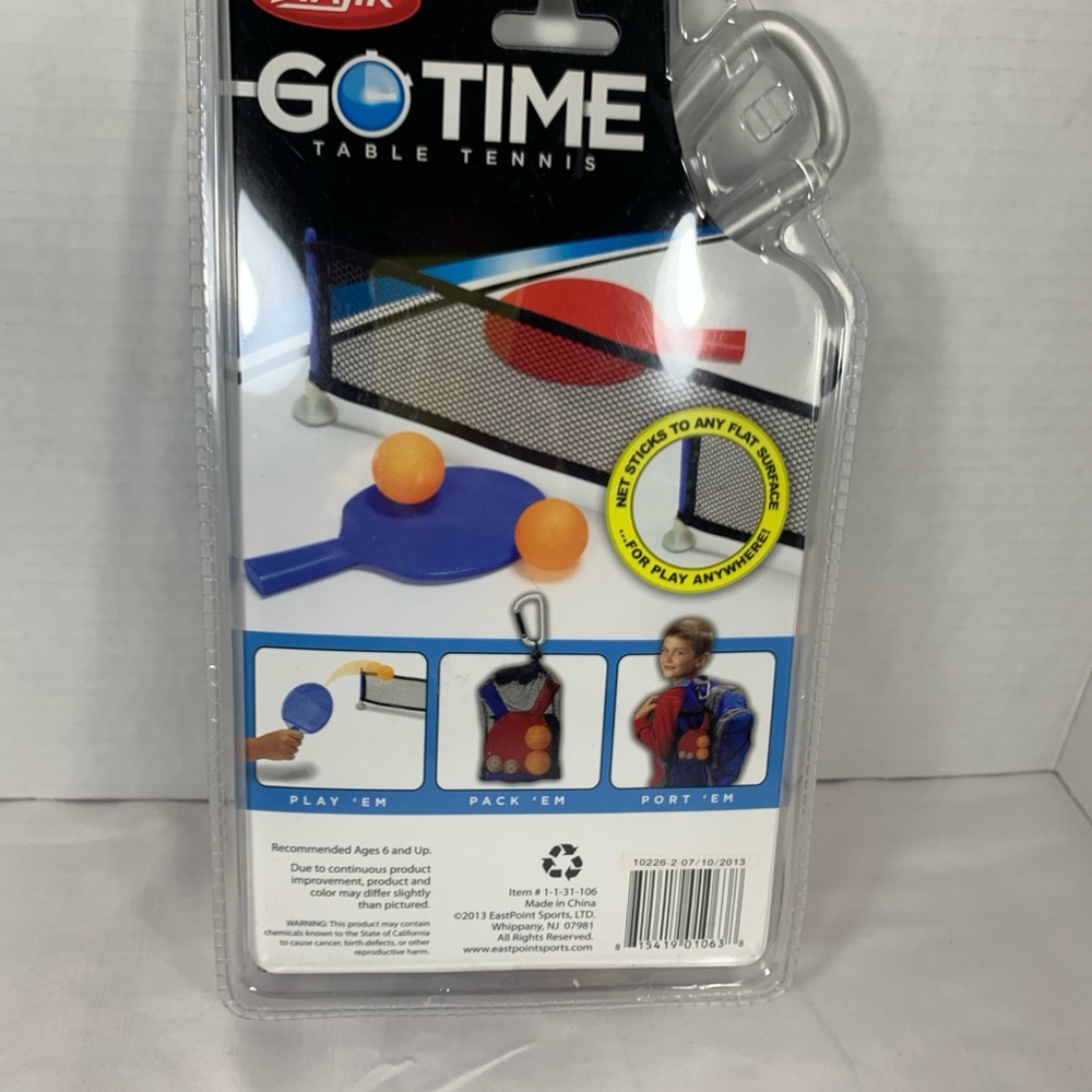 Table Tennis Set Go Time,  Brand New , Factory Sealed
